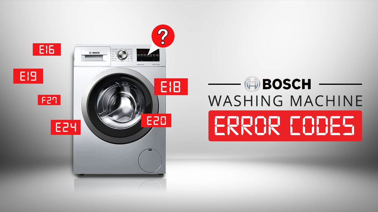 bosch washing machine error codes